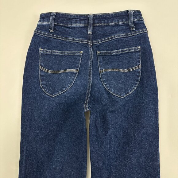Vanilla Star Flare Women's size 3 Dark Wash Blue Denim Jeans - Picture 5 of 5